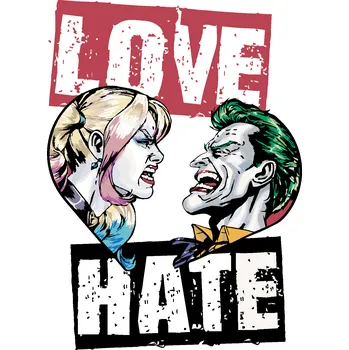 ZUTY Malování podle čísel - HARLEY QUINN A JOKER (BATMAN) Rozměr: 40x50 cm, Rámování: bez rámu a bez vypnutí plátna