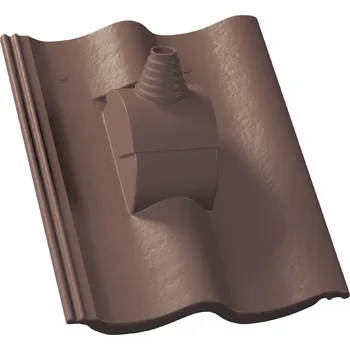 Střešní krytina KM BETA Hodonka Briliant anténní betonová hnědá 1 ks