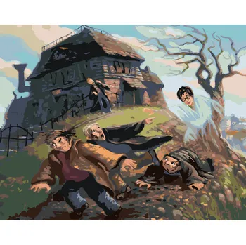 ZUTY Malování podle čísel - HARRY POTTER A NEVIDITELNÝ PLÁŠŤ Rozměr: 40x50 cm, Rámování: bez rámu a bez vypnutí plátna