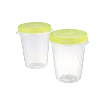 Dóza na potraviny Dóza sada MV 2ks 1L kulatá šroubovací TAKE AWAY
