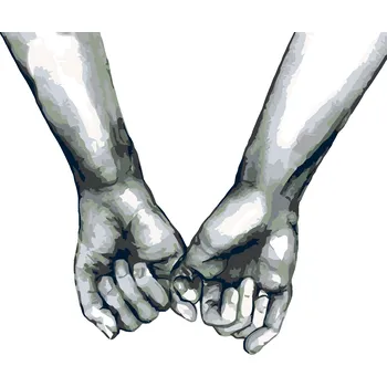 ZUTY Malování podle čísel - ZA MALÍČKY Rozměr: 40x50 cm, Rámování: bez rámu a bez vypnutí plátna