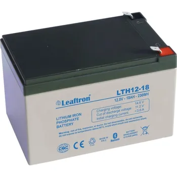 Záložní baterie akumulátor LiFePo4 Leaftron 12V 18Ah