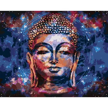 ZUTY Malování podle čísel - HVĚZDNÝ BUDDHA II Rozměr: 40x50 cm, Rámování: bez rámu a bez vypnutí plátna