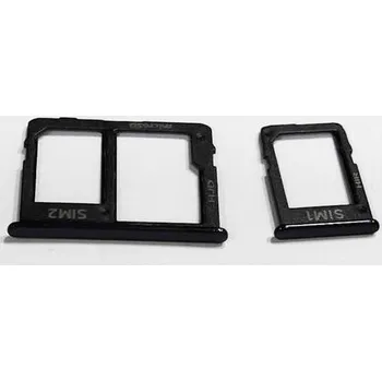 Držák (šuplík) SIM Samsung J415 Galaxy J4 PLUS (2018) black