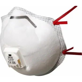 9936 3M Speciální filtrační polomaska s ventilkem, aktivní uhlí, FFP3 R D, Balení 5 ks, cena za kus