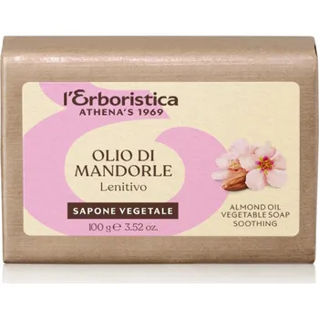 Mýdlo Erboristica Mýdlo tuhé rostlinné s mandlovým olejem 100 g