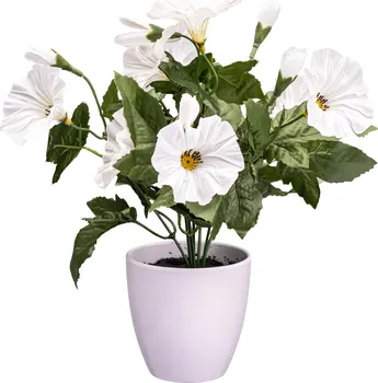 Umělá květina Gasper Petunie umělá květina 28 cm bílá