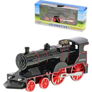 Lokomotiva kovová PB na baterie 15 cm Vláček a vláčkodráha Lokomotiva kovová PB na baterie 15 cm