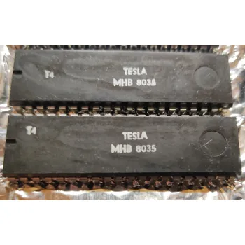 TESLA MBH8035, jednočipový mikropočítač 1024 x 8 , DIL 40