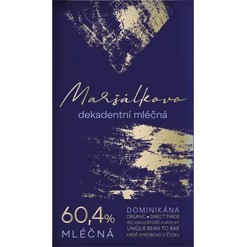 Čokoláda Maršálkovo Mléčná čokoláda 50g