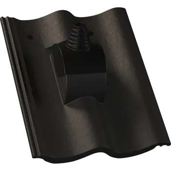 betonová krytina KM BETA KM Střešní prostupy HODONKA ELEGANT Taška betonová anténní Černá