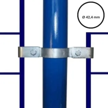 hadicová spona Konstrukční fitinka, spojka ocelových trubek pr. 42,4 mm – dvojitá spona 171-C42