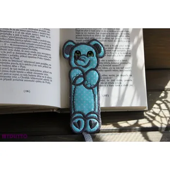 Záložka Záložka dětská - modrý sloník