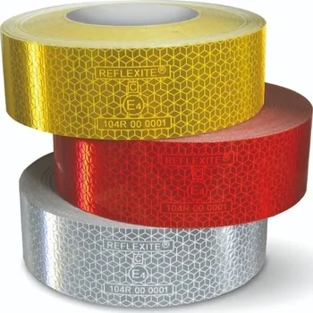 Lepicí páska Reflexní značení nákladních vozidel a přívěsů WT-5218, pevná role – PP, bílá, 50 mm × 50 m