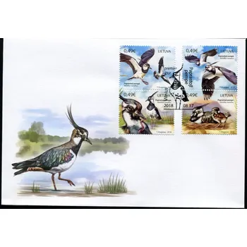 Poštovní známka (2018) MiNr. 1286 - 1289 ** FDC - Litva - Čejka severní