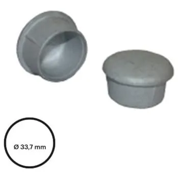 kabelová chránička Konstrukční fitinka, spojka ocelových trubek pr. 33,7 mm – hliníková záslepka 333-B34