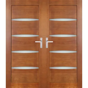 Interiérové dveře ArchoD Dvoukřídlé dřevěné dveře dýhované z borovice Majorka