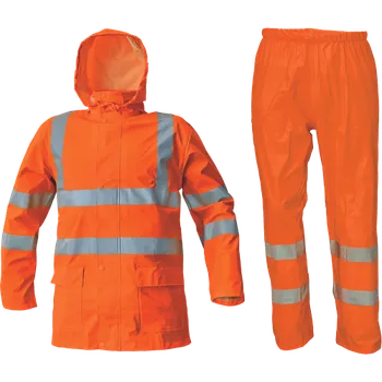 pracovní souprava CERVA Siret Hi-Vis Set nepromokavý komplet oranžový