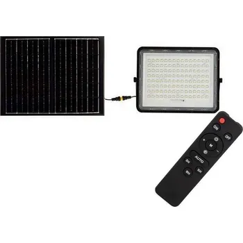 Venkovní osvětlení LED Venkovní solární reflektor LED/20W/3,2V 4000K černá + DO