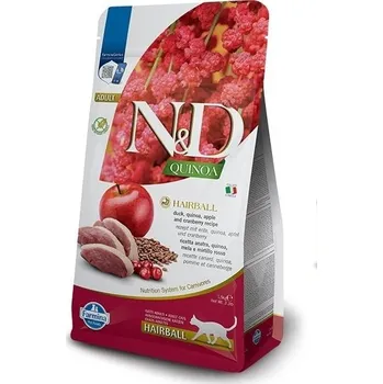 Krmivo pro kočku N&D Quinoa CAT Hairball Duck & Cranberry Hmotnost (g/kg): 300g