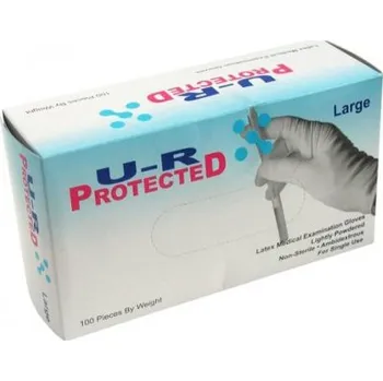 Vyšetřovací rukavice Rukavice latexové U-R vel.L pudr. 100ks + Bonus 3000 kreditů při registraci do věrnostního programu