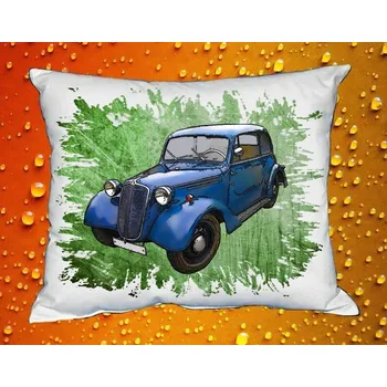 Povlak na polštářek Polštář 57 veterán auto České výroby zelený