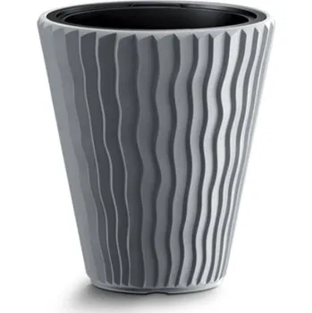 Květináč PROSPERPLAST Květináč - SANDY Průměr: 34,9 cm, Barva: šedá