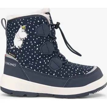 Dívčí sněhule Dětské boty Viking 3-93000-5 Toasty Warm GTX Zip Moomin Navy