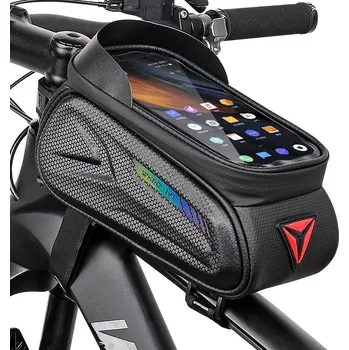 brašna na kolo Wheel Up 051-1 brašna na velký mobil na rám kola Barva: Černá