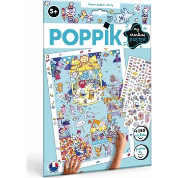 samolepka POPPIK kreativní samolepkový plakát Párty 5+