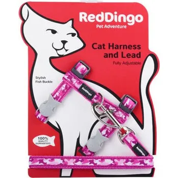 Red Dingo Postroj RD s vodítkem - Se vzorem Varianta: Camouflage Hot Pink