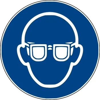 Bezpečnostní příkazové značení, použijte ochranu očí – fólie, pr. 100 mm