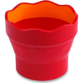 Vodová barva Kelímek na vodu CLICK&GO, červený- Faber-Castell