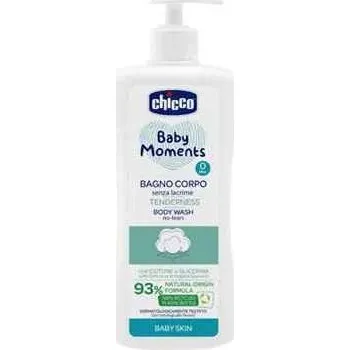 Dětská kosmetika Chicco Baby Moments Koupací tekutina 0m+ Tenderness 500 ml
