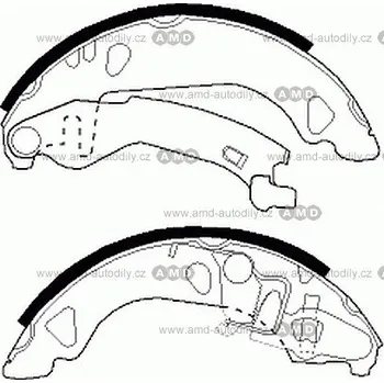 Brzdový buben Brzd.čelisti FSB 477 - FSB477 - Fiat Brava,Punto