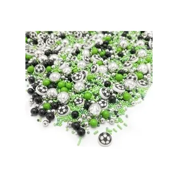 Jedlá dekorace na dort Cukrová dekorace - Fotbalový mix / 35 g