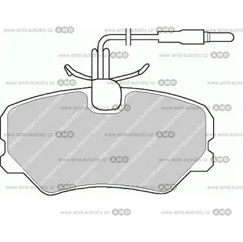 Brzda na kolo Brzd.destičky FDB 540 - FDB540 - Peuguet 405
