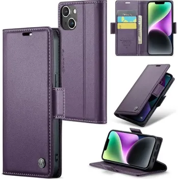 Pouzdro na mobilní telefon Pouzdro na iPhone 14 Plus CASEME smooth fialové