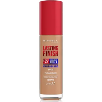 Přípravek na tvář Rimmel Lasting Finish 35H Hydration Boost hydratační make-up SPF 20 odstín 300 Sand 30 ml