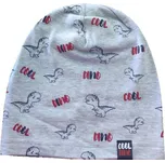 Chlapecká čepice AJS 46-134 - šedá Barva: Šedá, Velikost: 52-54