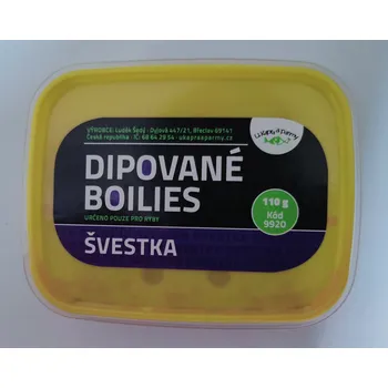 Boilies Dipované boilies - švestka 110g