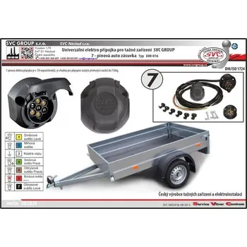 Tažné zařízení Univerzální elektropřípojka pro Mercedes ML SUV 1998->2005 7pin SV E00-016, SVC Group