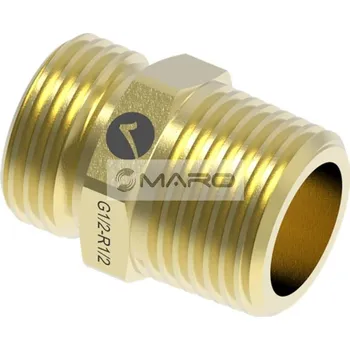 Fitinka Merabell Vsuvka mosazná přechodová G1/2" x R1/2" pro vlnovcovou trubku DN12, M0212