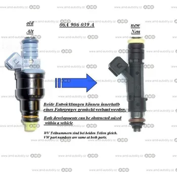 Systém vstřikování Ventil vstřikovací, vstřik - 06A906039A