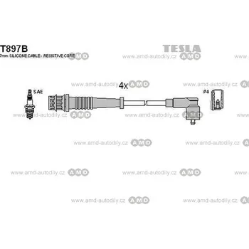 Zapalovací kabel Zapalovací kabely sada T897B - T897B