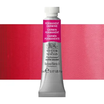 Vodová barva Akvarelová barva Winsor & Newton Professional, 5ml - Permanent Carmine