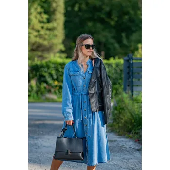 Dámské šaty Šaty džínové CiminiParis ZH969 velikost: S