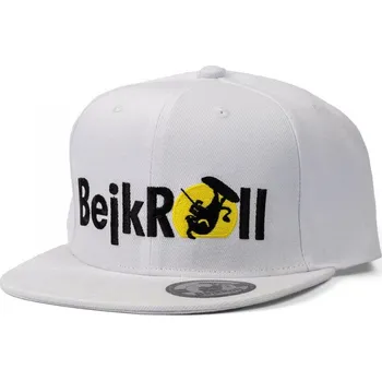 Kšiltovka Kšiltovka BejkRoll Yupoong SnapBack rovné logo - bílá