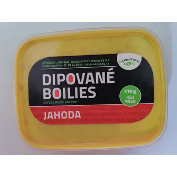 Boilies Dipované boilies - jahoda 110g