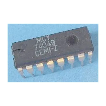 Základní deska 4049 6x budič invertující, DIL14 /MCY74049/